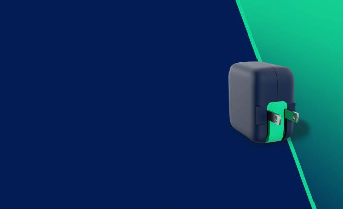 Get Your Power Fix Faster Fix Rapid G Max USB-A and USB-C Adapter XXFB36 Dark Blue/Green Skullcandy