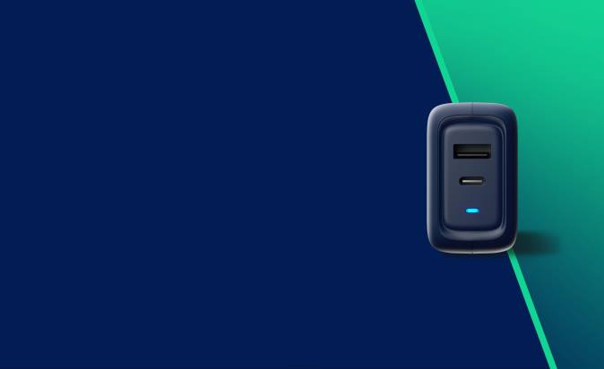 Get Your Power Fix Faster Fix Rapid G Max USB-A and USB-C Adapter XXFB36 Dark Blue/Green Skullcandy