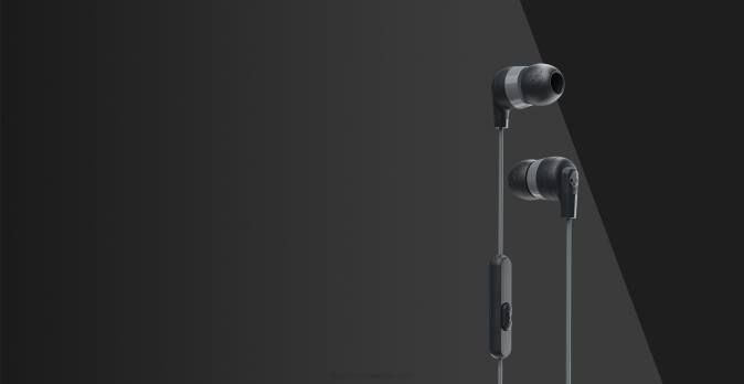 THE ORIGINAL ESSENTIAL Ink'd+Earbuds with Microphone XXFB30 Black Skullcandy