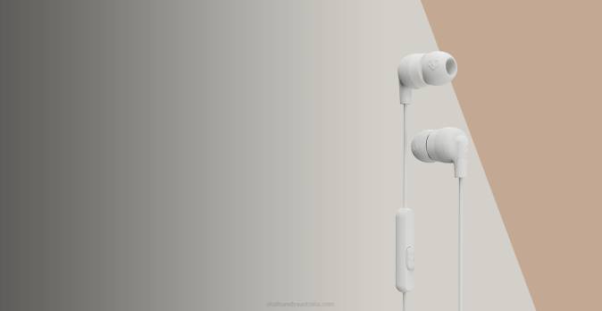 THE ORIGINAL ESSENTIAL Ink'd+Earbuds with Microphone XXFB35 Mod White Skullcandy