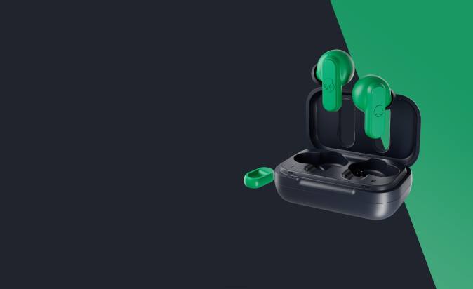 MINI MIGHTY FINDABLE Dime 2 True Wireless Earbuds XXFB29 Dark Blue/Green Skullcandy