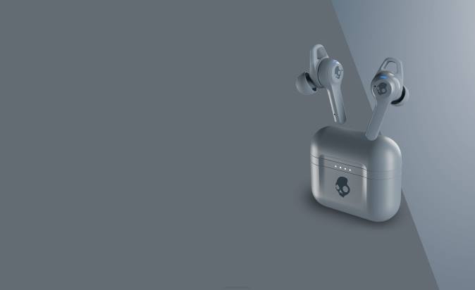 No Wires No Noise Indy ANC Noise Canceling True Wireless XXFB4 Chill Grey Skullcandy