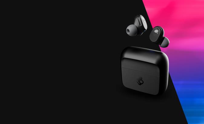 Pocket-Sized and Customized Mod True Wireless Earbuds XXFB19 True Black Skullcandy