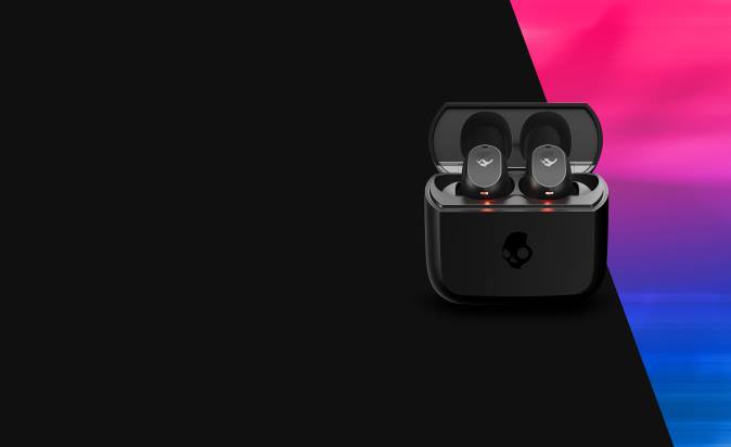 Pocket-Sized and Customized Mod True Wireless Earbuds XXFB19 True Black Skullcandy