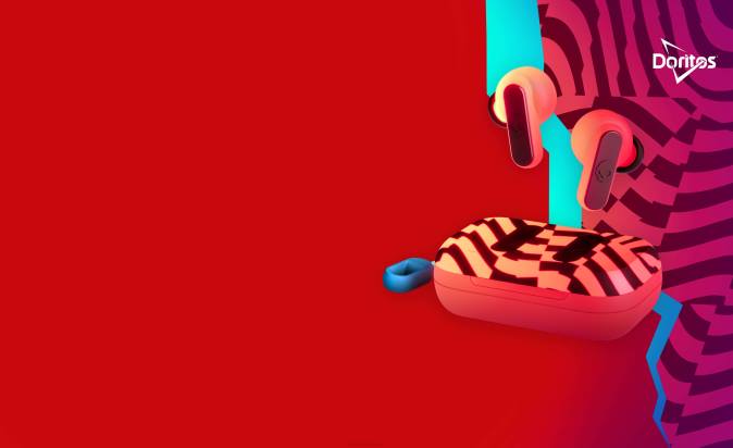 Skullcandy X Doritos Dime 2 True Wireless Earbuds XXFB3 Doritos Red Skullcandy