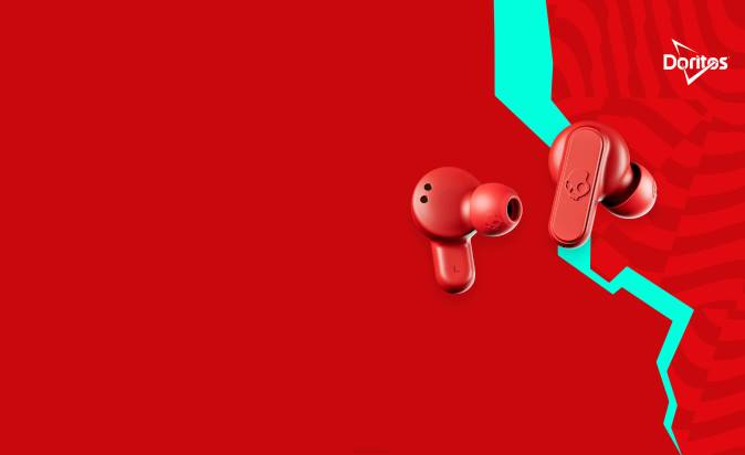 Skullcandy X Doritos Dime 2 True Wireless Earbuds XXFB3 Doritos Red Skullcandy
