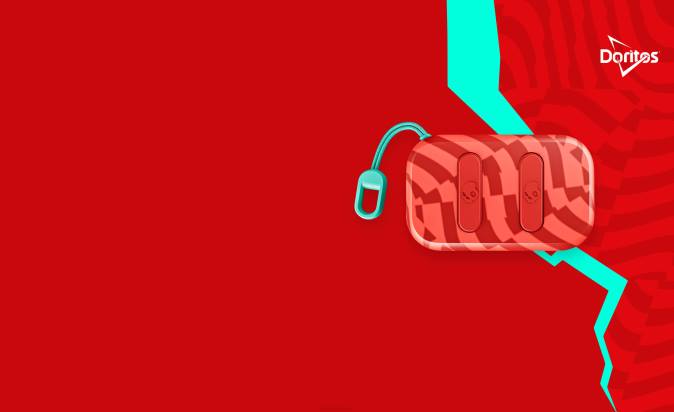Skullcandy X Doritos Dime 2 True Wireless Earbuds XXFB3 Doritos Red Skullcandy