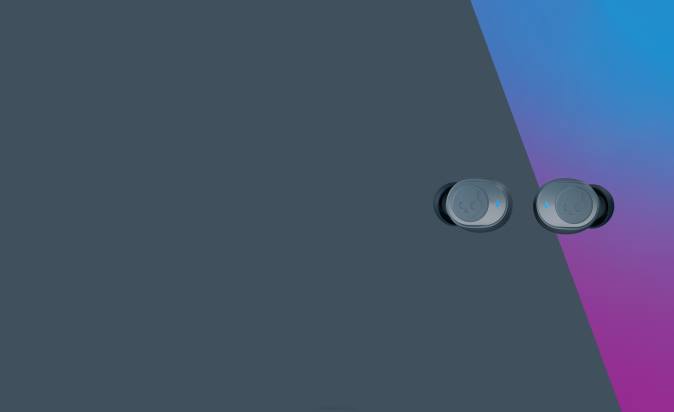 TOTALLY WIRELESS ESSENTIAL Jib True 2Wireless Earbuds XXFB25 Chill Grey Skullcandy