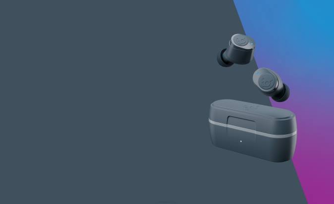 TOTALLY WIRELESS ESSENTIAL Jib True 2Wireless Earbuds XXFB25 Chill Grey Skullcandy