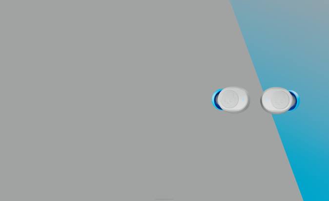 TOTALLY WIRELESS ESSENTIAL Jib True 2Wireless Earbuds XXFB26 Light Grey/Blue Skullcandy