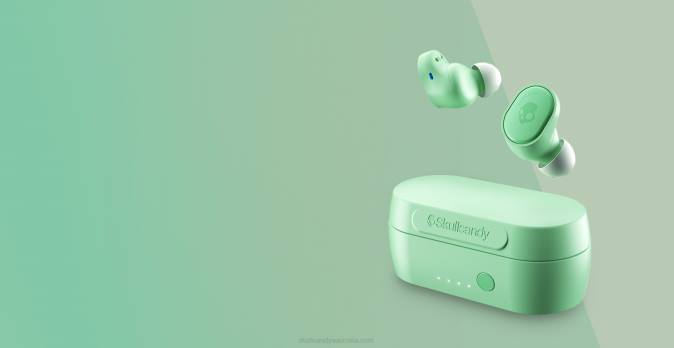 TRULY WIRELESS PERFECTLY SIMPLE Sesh Evo True Wireless Earbuds XXFB23 Pure Mint Skullcandy