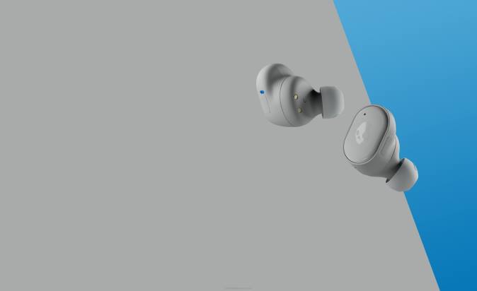 Upgradable tech premium sound Grind True Wireless Earbuds XXFB10 Light Grey/Blue Skullcandy
