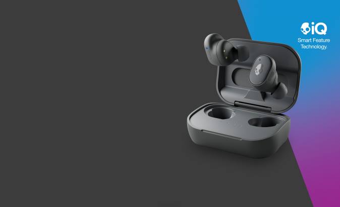 Upgradable tech premium sound Grind True Wireless Earbuds XXFB11 Chill Grey Skullcandy