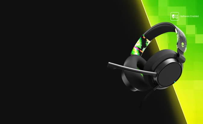Advanced GamingTuned To You SLYR Pro Multi-Platform Wired Gaming Headset XXFB52 Green DigiHype Skullcandy