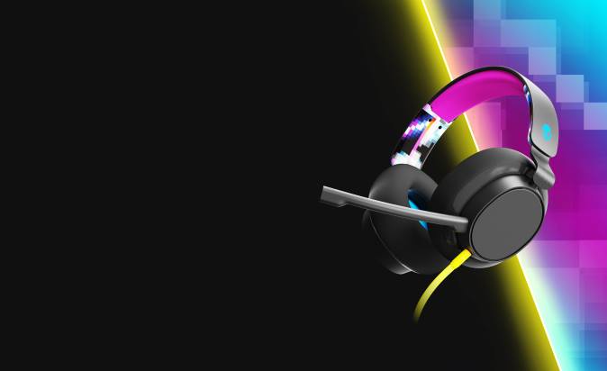 Gaming EssentialPremium Sound SLYR Multi-Platform Wired Gaming Headset XXFB54 Black DigiHype Skullcandy