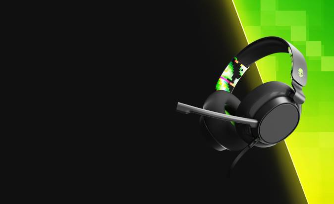 Gaming EssentialPremium Sound SLYR Multi-Platform Wired Gaming Headset XXFB55 Green DigiHype Skullcandy