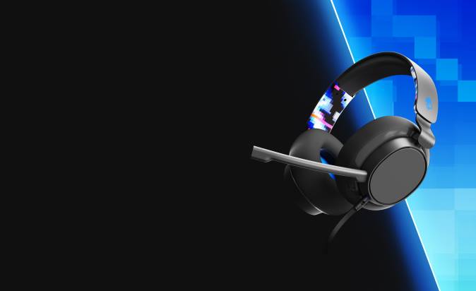 Gaming EssentialPremium Sound SLYR Multi-Platform Wired Gaming Headset XXFB56 Blue DigiHype Skullcandy