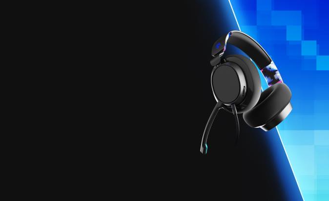 Gaming EssentialPremium Sound SLYR Multi-Platform Wired Gaming Headset XXFB56 Blue DigiHype Skullcandy