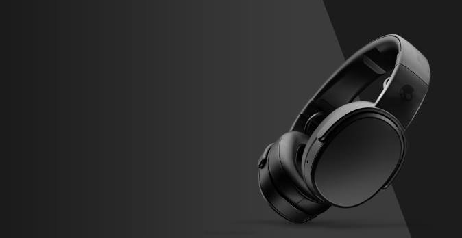 BASS YOU CAN FEEL Crusher WirelessImmersive BassHeadphones XXFB60 Black Skullcandy
