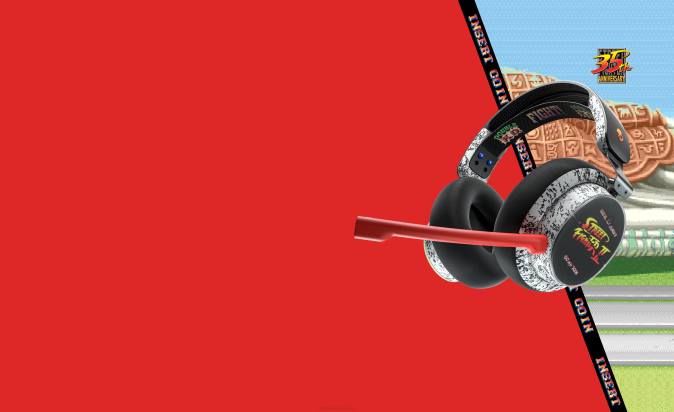Skullcandy x Street Fighter PLYR Multi-Platform Wireless Gaming Headset XXFB69 Street Fighter Skullcandy