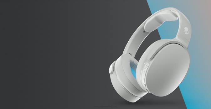 WIRELESS SIMPLICITY WITHSUPERIOR SOUND Hesh Evo Wireless Headphones XXFB67 Light Grey/Blue Skullcandy