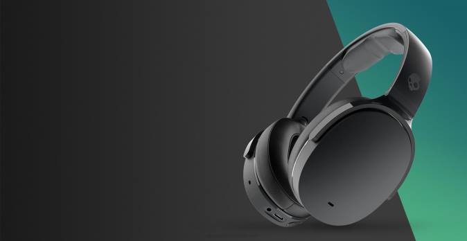 WIRELESS SIMPLICITY WITH NOISE CANCELING Hesh ANC Noise Canceling Wireless Headphones XXFB64 True Black Skullcandy